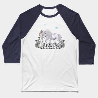 Wonderful fairy with unicorn Baseball T-Shirt